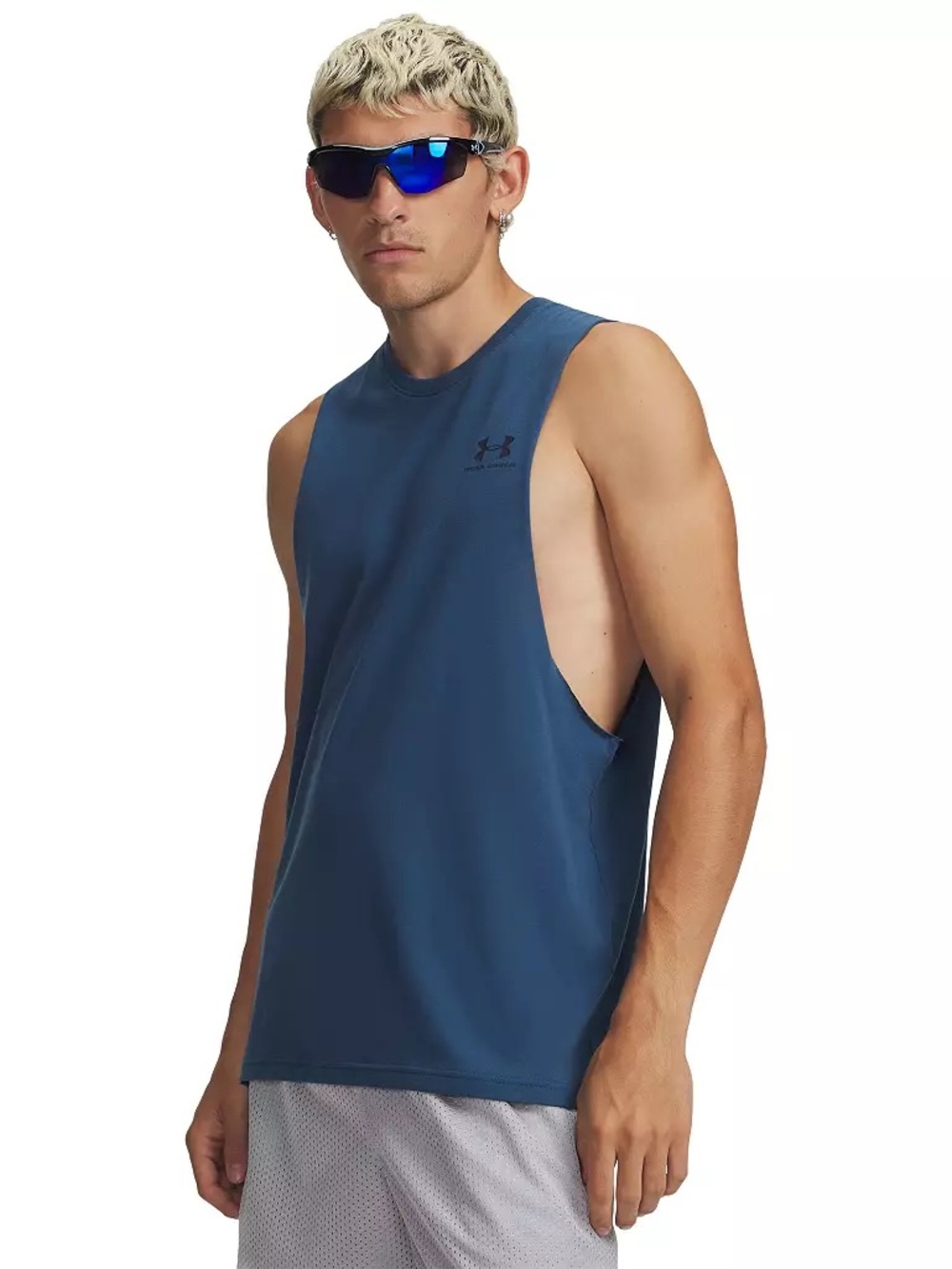 Under Armour Men's Left Chest Cut Off Tank Top